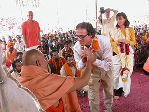 Ambassador of Croatia came to greet Swamiji