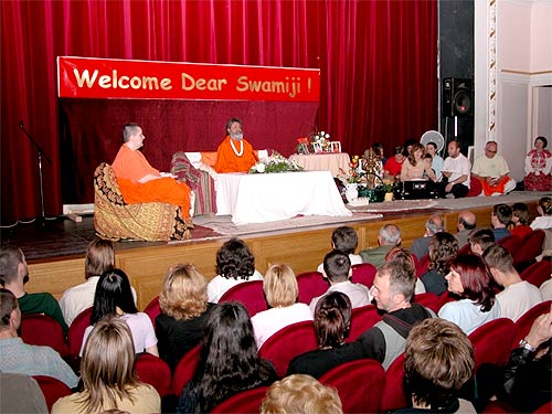 At the satsang in Karlovac