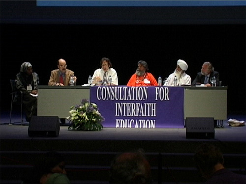 Swamiji at the Symposium on Interfaith Education